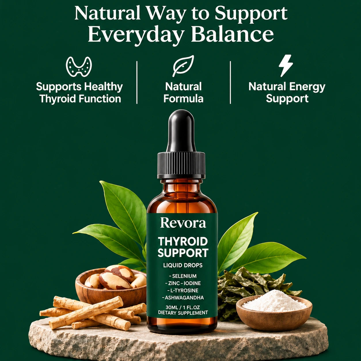 Woman with more energy after taking Revora thyroid support
